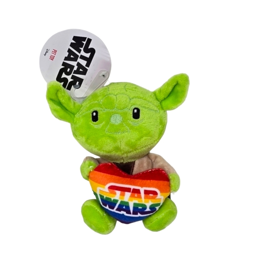 Star Wars Disney Fetch Yoda Dog Toy Squeaker Nwt